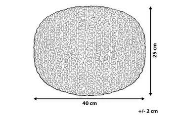 Conrad Sittpuff 50 cm - Brun - Möbler - Stolar & fåtöljer - Pall & puff - Sittpuff