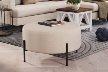 Menard Compact Sittpuff Rund 70 cm - Beige - Möbler - Stolar & fåtöljer - Pall & puff - Sittpuff
