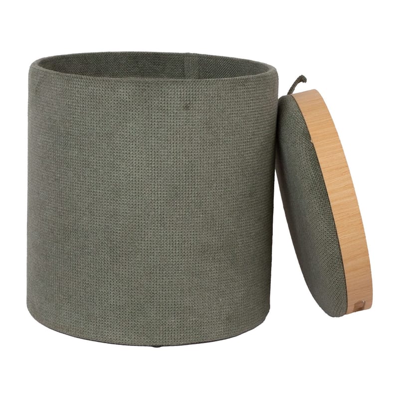 Ottoman/bord Hiro med förvaring och bricka 39x44 cm - Grön - Möbler - Stolar & fåtöljer - Pall & puff - Sittpuff - Sittpuff med förvaring