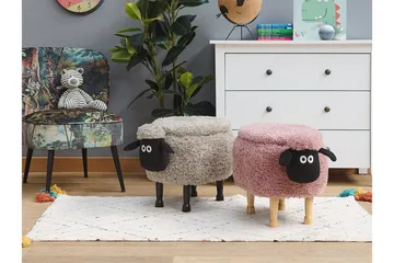 Sheep Sittpuff med Förvaring - Rosa - Möbler - Stolar & fåtöljer - Pall & puff - Sittpuff