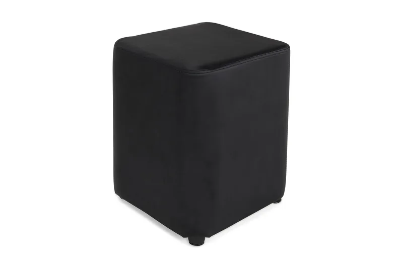 Square Pall Läder, Svart