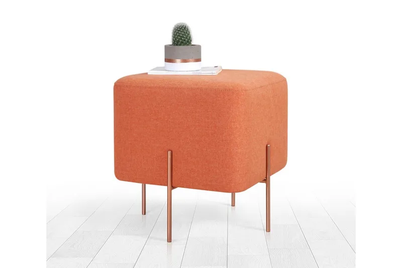 Yellowknife Sittpuff 40 cm - Orange - Möbler - Stolar & fåtöljer - Pall & puff - Sittpuff