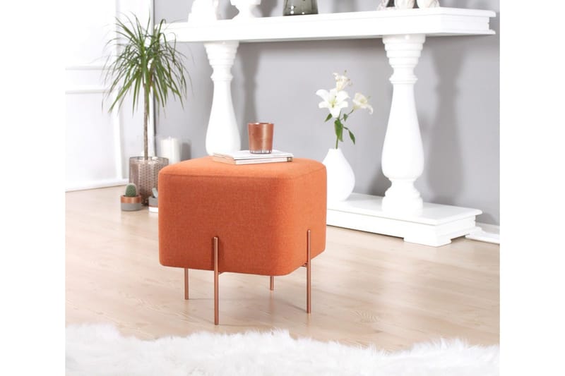 Yellowknife Sittpuff 40 cm - Orange - Möbler - Stolar & fåtöljer - Pall & puff - Sittpuff