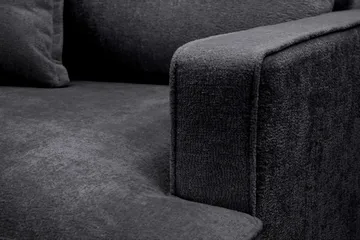 Rossita lyx Extra djup Fåtölj - Trenza 01, Svart Chenille - Möbler - Stolar & fåtöljer - Fåtölj