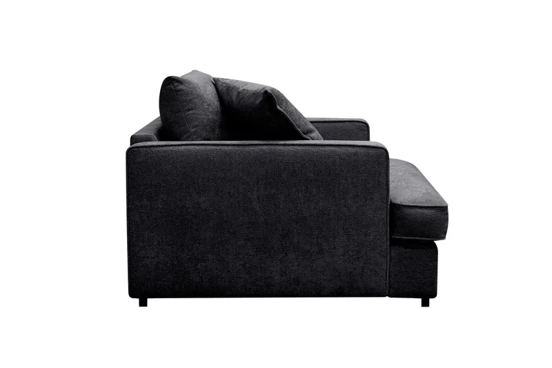 Rossita lyx Extra djup Fåtölj - Trenza 01, Svart Chenille - Möbler - Stolar & fåtöljer - Fåtölj