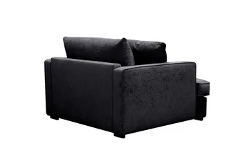 Rossita lyx Extra djup Fåtölj - Trenza 01, Svart Chenille - Möbler - Stolar & fåtöljer - Fåtölj