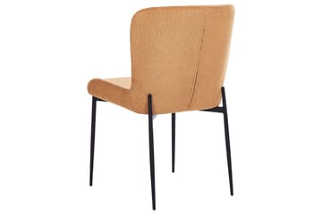 Set med 2 matstolar Ada - Orange, svart - Möbler - Stolar & fåtöljer - Matstol & köksstol