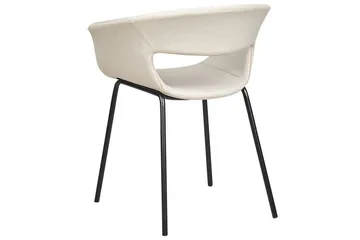 Set med 2 matstolar Elma - Beige, svart - Möbler - Stolar & fåtöljer - Matstol & köksstol