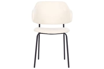 Set med 2 matstolar Kenai - Beige, svart - Möbler - Stolar & fåtöljer - Matstol & köksstol