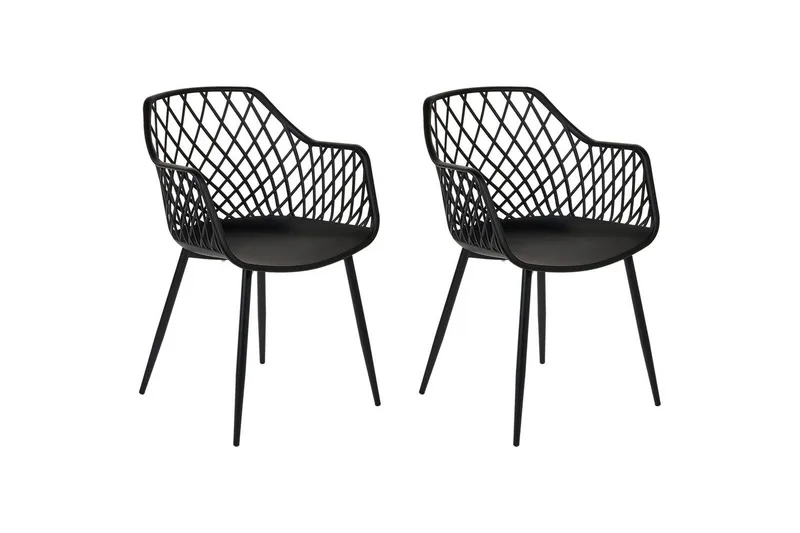 Set med 2 matstolar Nashua ll, Svart