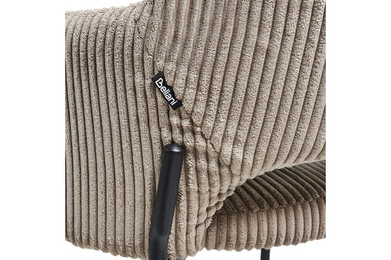Set med 2 matstolar Raton - Beige, svart - Möbler - Stolar & fåtöljer - Matstol & köksstol
