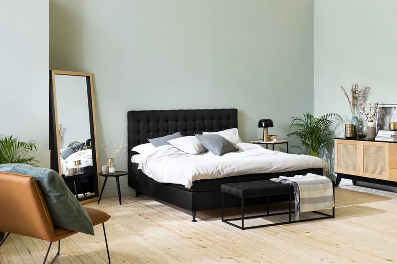 Ella Sittbänk 120 cm Rutig - Svart - Möbler - Stolar & fåtöljer - Sittbänk - Hallbänk
