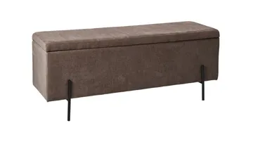 Brewster Bänk m förvaring 120 cm - Brun - Möbler - Stolar & fåtöljer - Sittbänk - Hallbänk - Hallbänk med förvaring