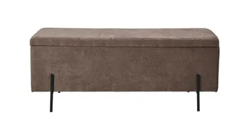 Brewster Bänk m förvaring 120 cm - Brun - Möbler - Stolar & fåtöljer - Sittbänk - Hallbänk - Hallbänk med förvaring