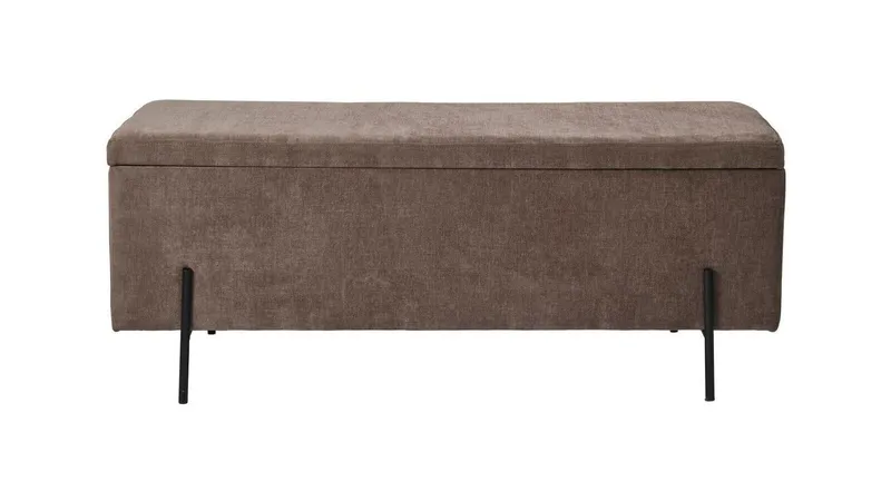 Brewster Bänk m förvaring 120 cm - Brun - Möbler - Stolar & fåtöljer - Sittbänk - Hallbänk - Hallbänk med förvaring