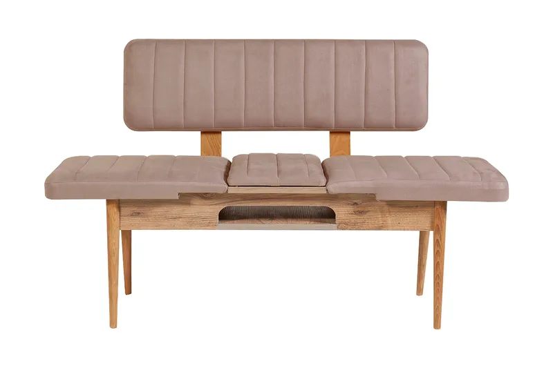 Valsot Sittbänk 110 cm, Trä/natur/Grå