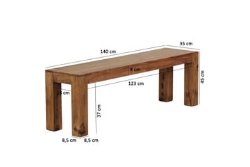 Volkmer Sittbänk - Trä/natur - Möbler - Stolar & fåtöljer - Sittbänk - Hallbänk