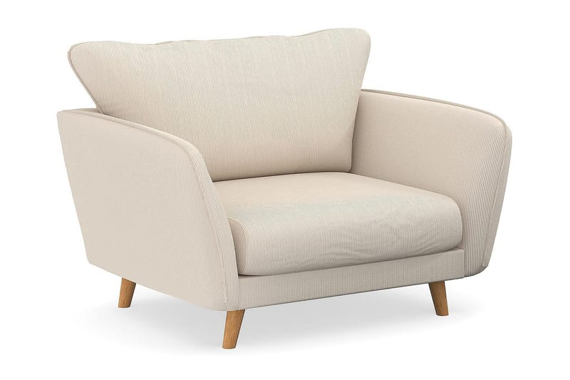 Trend Lyx Fåtölj i Manchestertyg, Beige