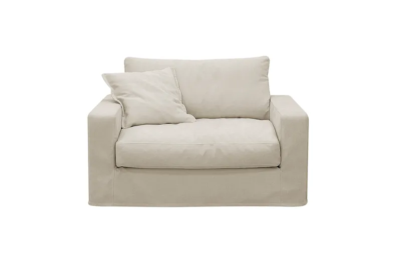 Valencia Extra Djup Fåtölj med avtagbar och tvättbar klädsel, Beige