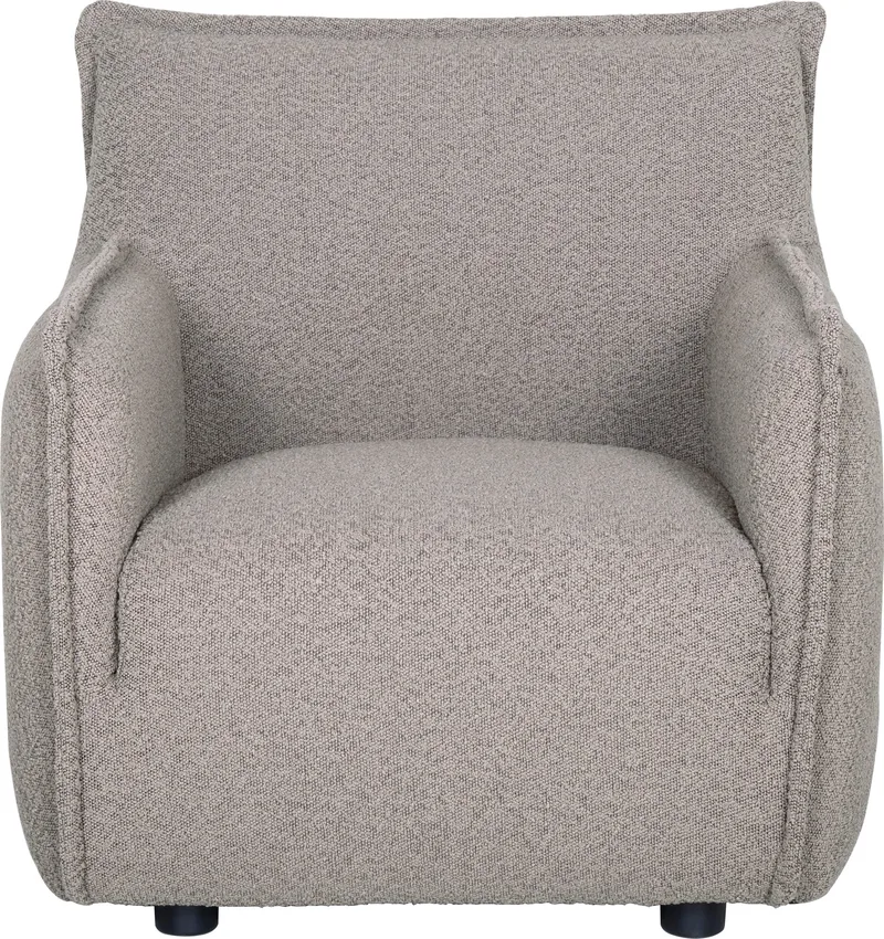 Vanna Modern Fåtölj i Bouclé, Gråbeige