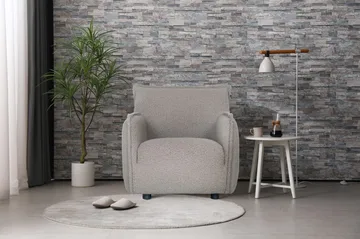 Vanna Modern Fåtölj i Bouclé - Gråbeige - Möbler - Stolar & fåtöljer - Fåtölj