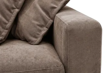 Valencia Extra Djup 5-sits Soffa i Chenille - Mörkbrun - Möbler - Soffa