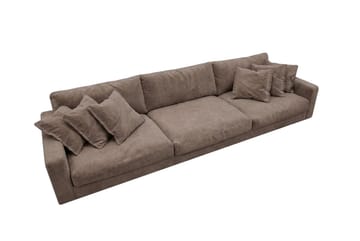 Valencia Extra Djup 5-sits Soffa i Chenille - Mörkbrun - Möbler - Soffa