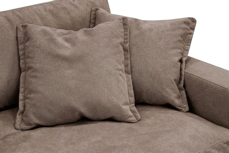 Valencia Extra Djup 5-sits Soffa i Chenille - Mörkbrun - Möbler - Soffa