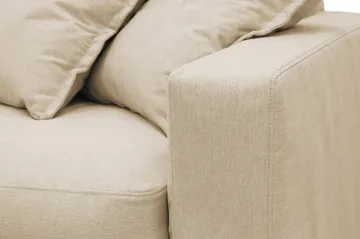 Valencia Extra Djup 5-sits Soffa med avtagbar och tvättbar klädsel - Beige - Möbler - Soffa