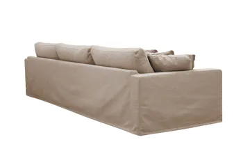 Valencia Extra Djup 5-sits Soffa med avtagbar och tvättbar klädsel - Ljusbrun - Möbler - Soffa