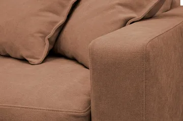 Valencia Extra Djup 5-sits Soffa med avtagbar och tvättbar klädsel - Rostbrun - Möbler - Soffa