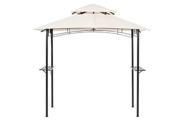 Lusthus Naro Beige/svart - Beige/svart - Utemöbler - Solskydd - Paviljong - Paviljong med tak