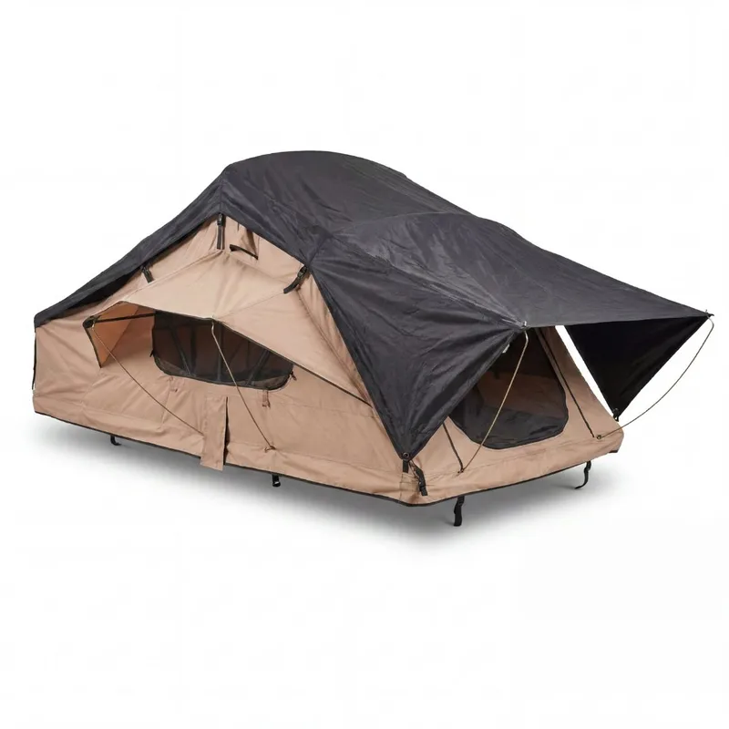 Taktält Softshell 240×160 cm | 10 000 mm vattentätt | Madrass & stege ingår | Trekkrunner