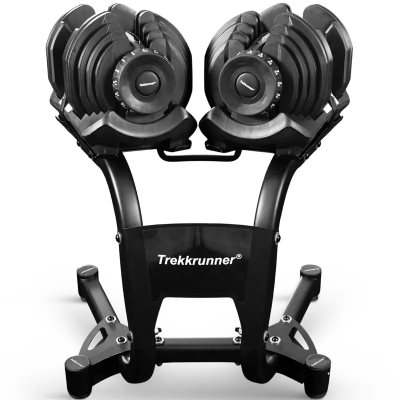 Justerbar hantel 39kg | 17 viktnivåer | Trekkrunner