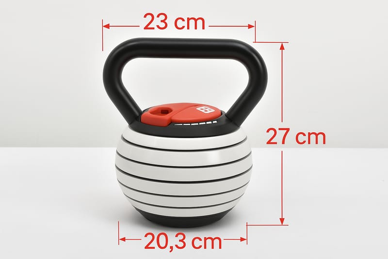 Justerbar kettlebell 3,4-18kg | 7 viktnivåer | Lyfco - Sport & fritid - Hemmagym - Vikter & skivstänger