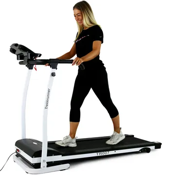 Löpband 1,5hk | Hopfällbart för hemmabruk | Trekkrunner TR007 - Svart/Vit - Sport & fritid - Hemmagym - Träningsmaskiner - Gångband