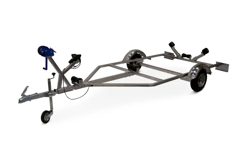 Båttrailer med lysen & vinsch 433x168cm 600kg