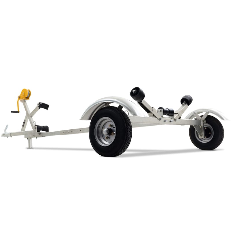 Båttrailer med vinsch | Maxlast 380kg | 400x183cm - Sport & fritid - Bil & MC - Släpkärra & släpvagn