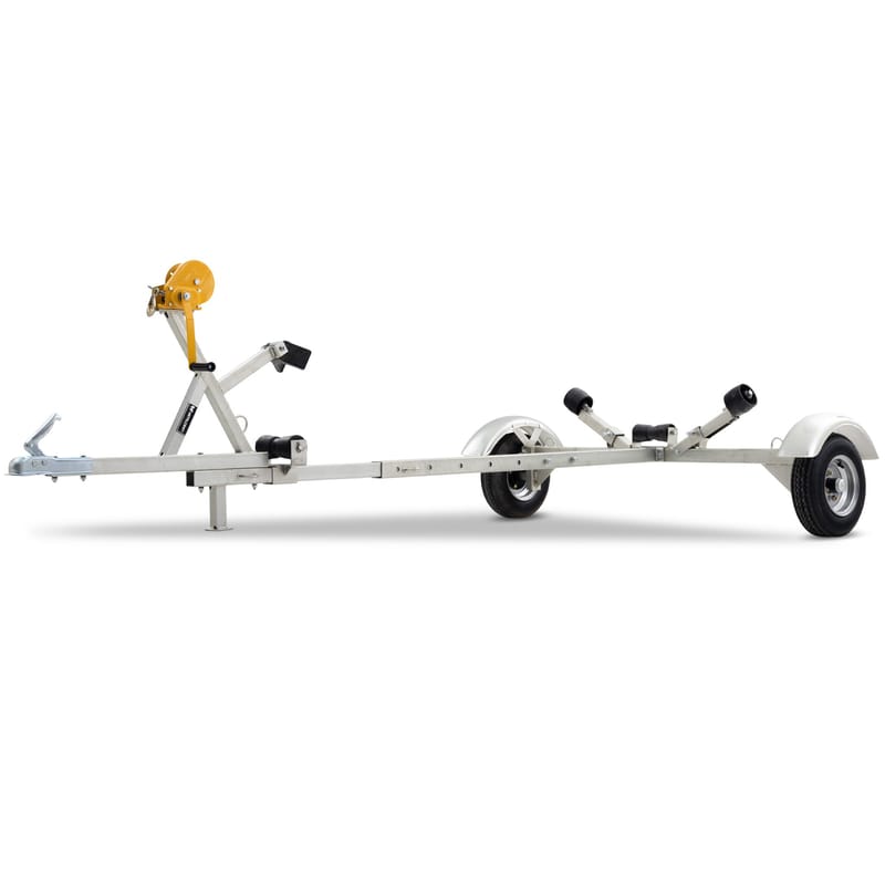 Båttrailer med vinsch | Maxlast 380kg | 400x183cm - Sport & fritid - Bil & MC - Släpkärra & släpvagn