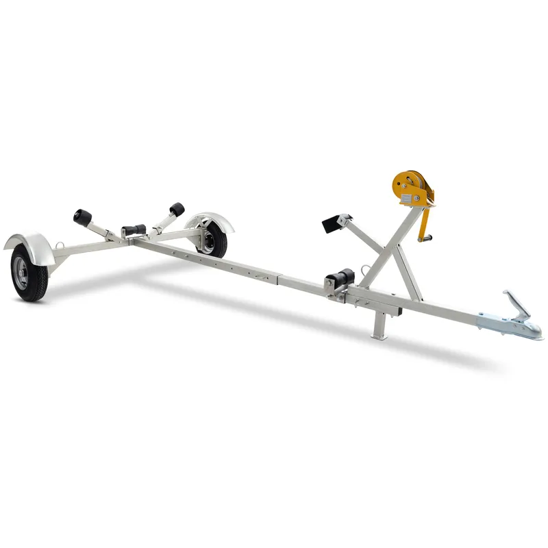 Båttrailer med vinsch | Maxlast 380kg | 400x183cm