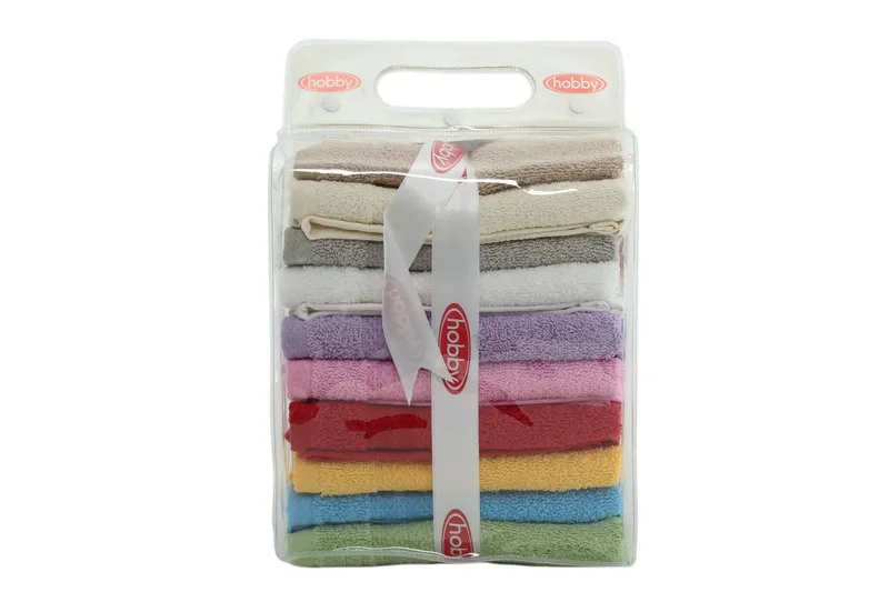 Handduk set 30x50 cm 10-pack - Flerfärgad - Textil & mattor - Badrumstextilier - Badlakan & badhandduk