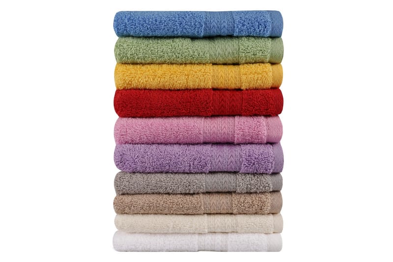 Handduk set 30x50 cm 10-pack - Flerfärgad - Textil & mattor - Badrumstextilier - Badlakan & badhandduk