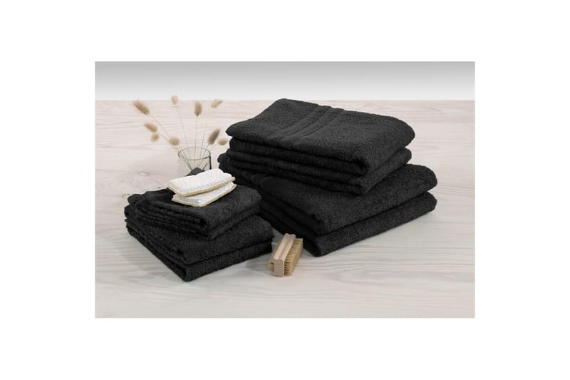 Badlakan Basic Frotté - Svart - Textil & mattor - Badrumstextilier - Badlakan & badhandduk