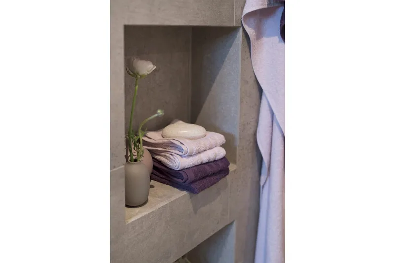 Duschhandduk Basic Frotté 65 x 130 cm - Rosa - Textil & mattor - Badrumstextilier - Handduk