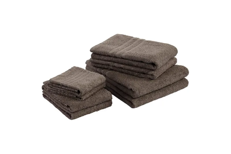 Gästhandduk Basic Frotté, Brun