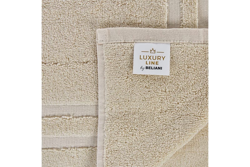 Handduk Atiu set om 9 Beige - Beige - Textil & mattor - Badrumstextilier - Handduk