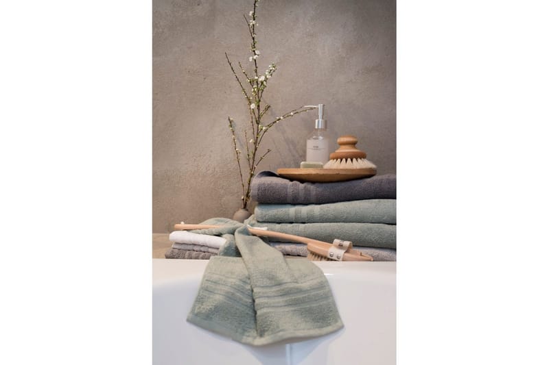 Handduk Basic Frotté - Grön - Textil & mattor - Badrumstextilier - Handduk