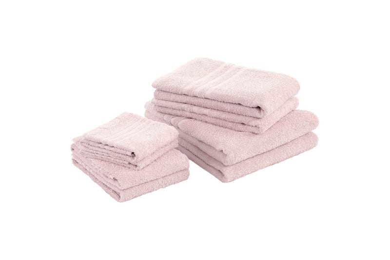 Handduk Basic Frotté, Rosa