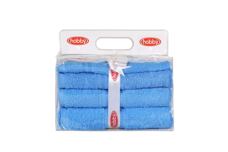 Hobby Handduk Set om 3 - Blå - Textil & mattor - Badrumstextilier - Handduk