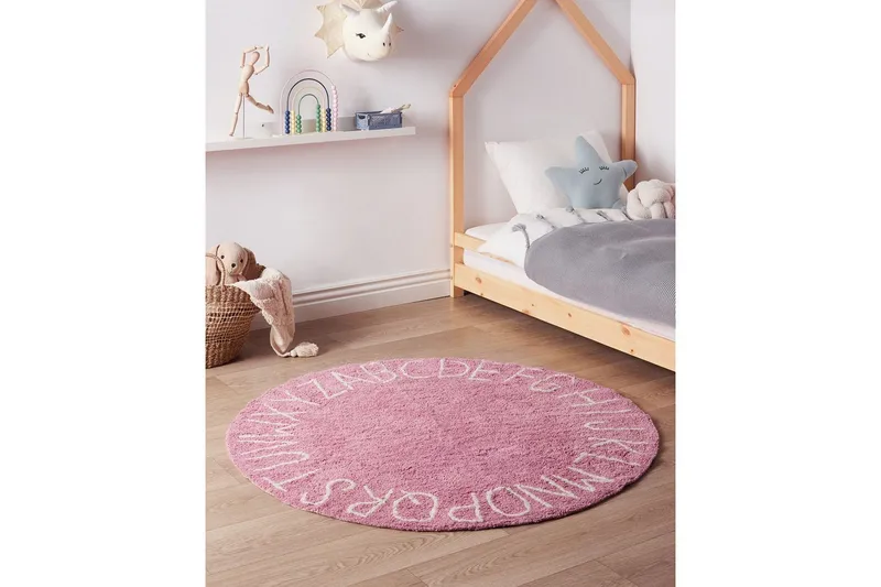 Barnmatta Vurgun - Rosa, Vit - Textil & mattor - Barntextilier - Barnmatta & lekmatta